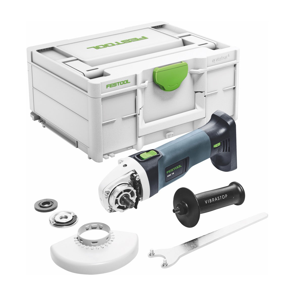 Festool AGC 18-125 EB-Basic Akku Winkelschleifer 18 V 125 mm Brushless ( 576825 ) + Systainer - ohne Akku, ohne Ladegerät ( Nachfolger von 575343 )