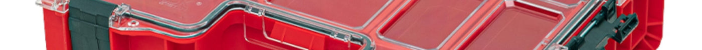 Qbrick System PRO Organizer 300 RED ULTRA HD stapelbar 452 x 358 x 110 mm 9 l IP54 mit 8 Inlays