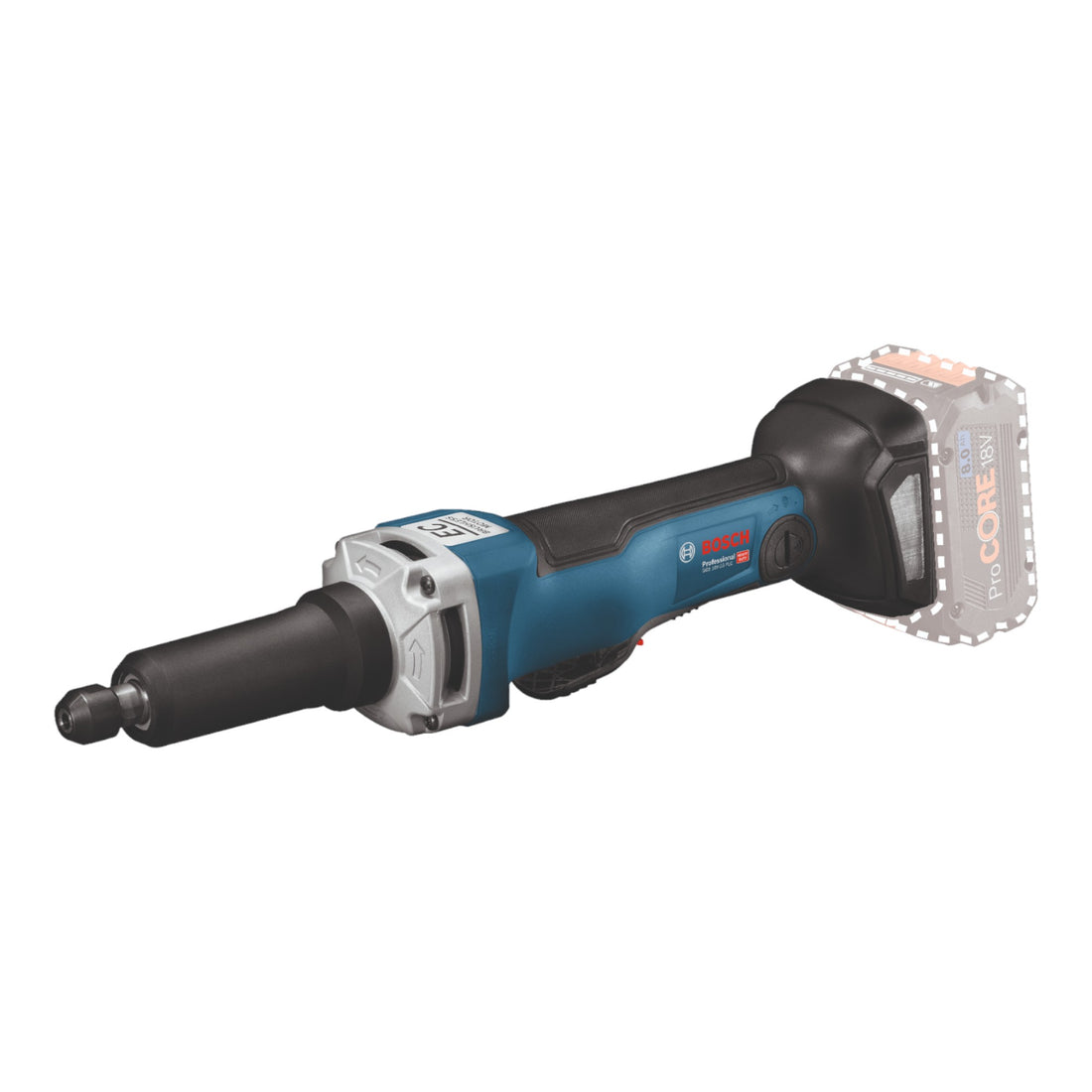Bosch GGS 18V-23 PLC Amoladora recta profesional a batería 18 V sin escobillas + 1x acumulador 4,0 Ah + L-Boxx - sin cargador