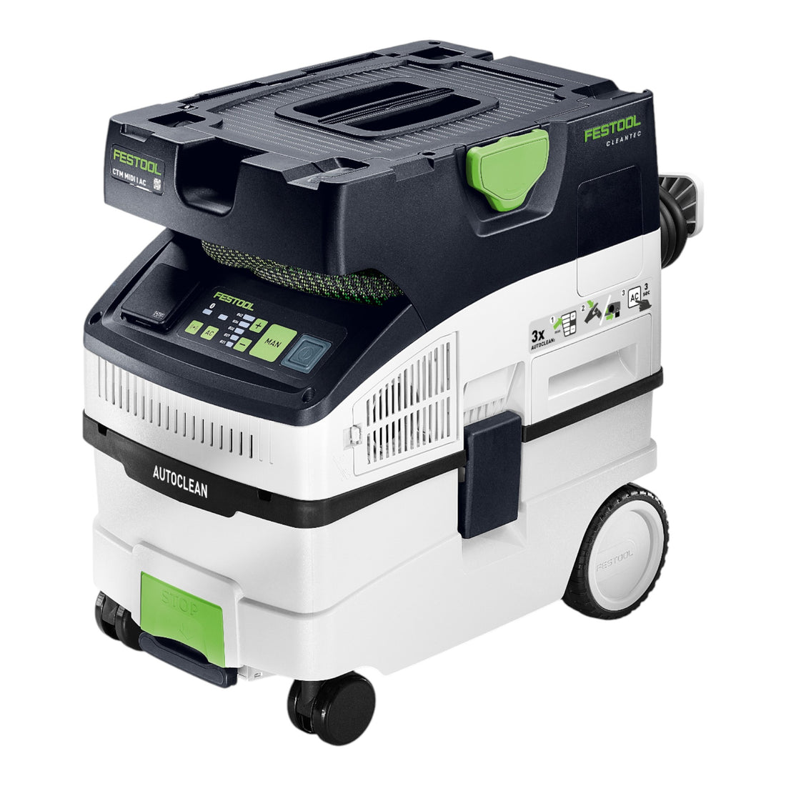 Festool CTM MIDI I AC CLEANTEC Aspirador móvil 1200 W 15 l Clase de polvo M ( 578552 )