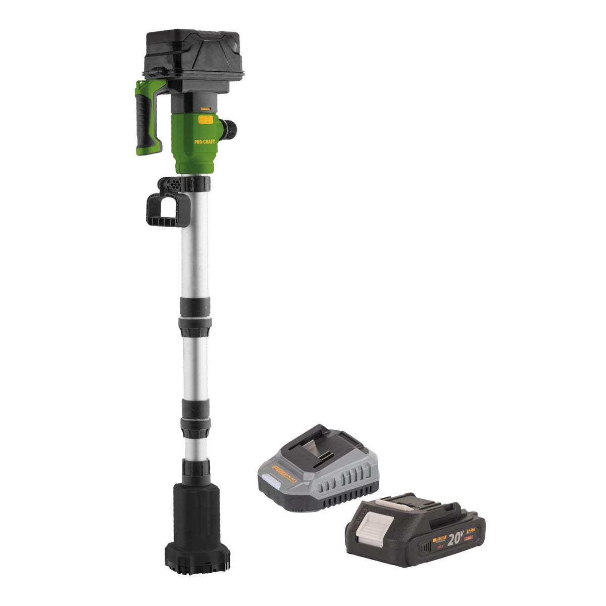 Bomba sumergible con batería Procraft CPN20bb 20 V 2725 l/h + 1 batería de 2,0 Ah + cargador