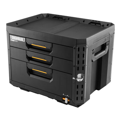 Toughbuilt STACKTECH Werkzeug Box abschliessbar mit 3 Schubladen 533 x 406 x 395 mm TB B1 D 73 0 - toolbrothers