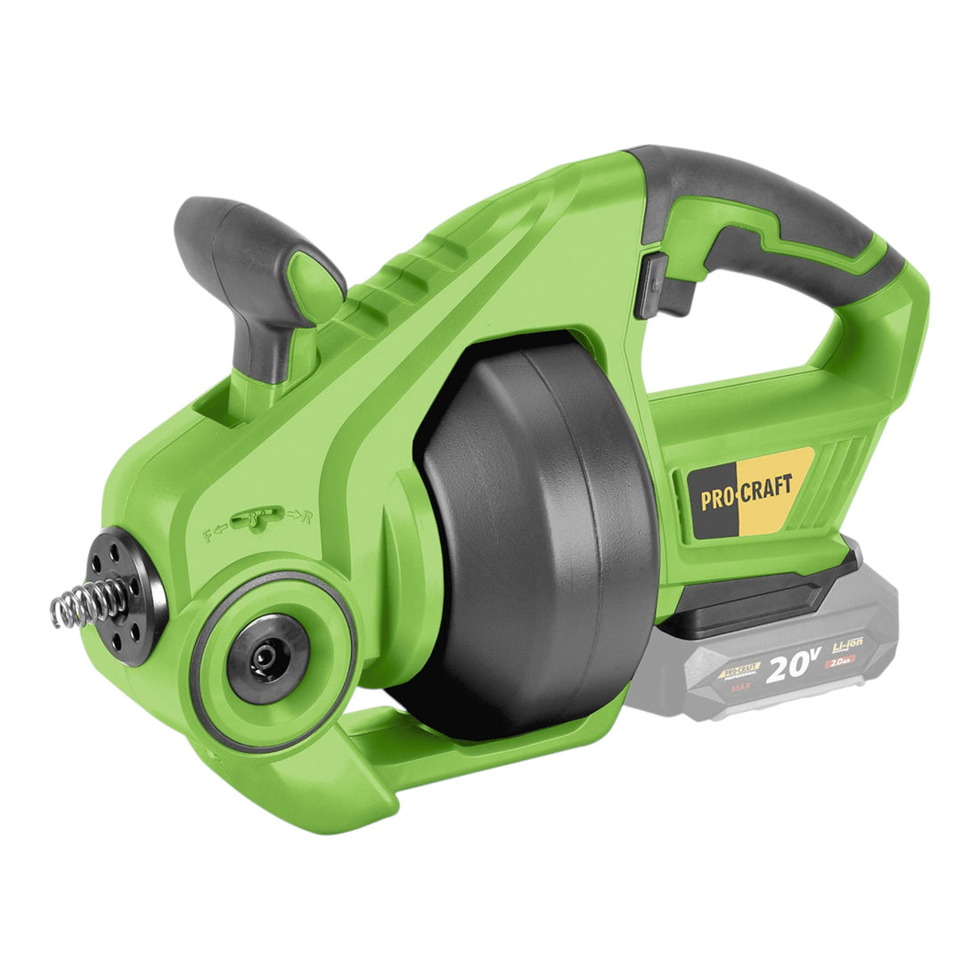 Procraft PCD20-BB Limpiador de tuberías a batería 20 V 7 m x 7 mm Brushless Solo - sin batería, sin cargador