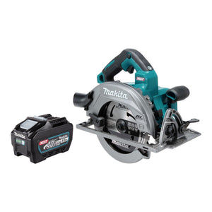 Sierra circular a batería Makita HS 003 GT1 de 40 V máx., 190 mm, sin escobillas + 1 batería de 5,0 Ah —sin cargador—
