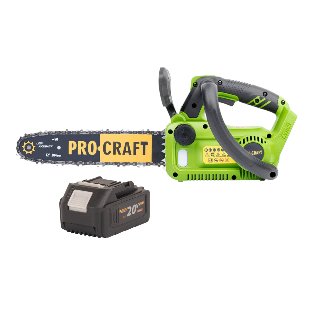 Motosierra a batería Procraft PKA42Libb 20 V 304 mm Brushless Solo - sin batería, sin cargador