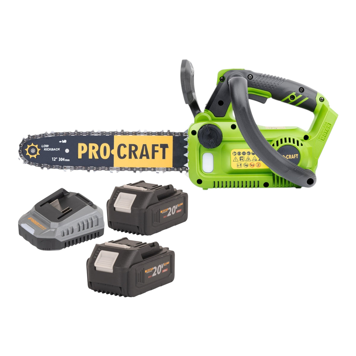Motosierra a batería Procraft PKA42Libb 20 V 304 mm Brushless Solo - sin batería, sin cargador
