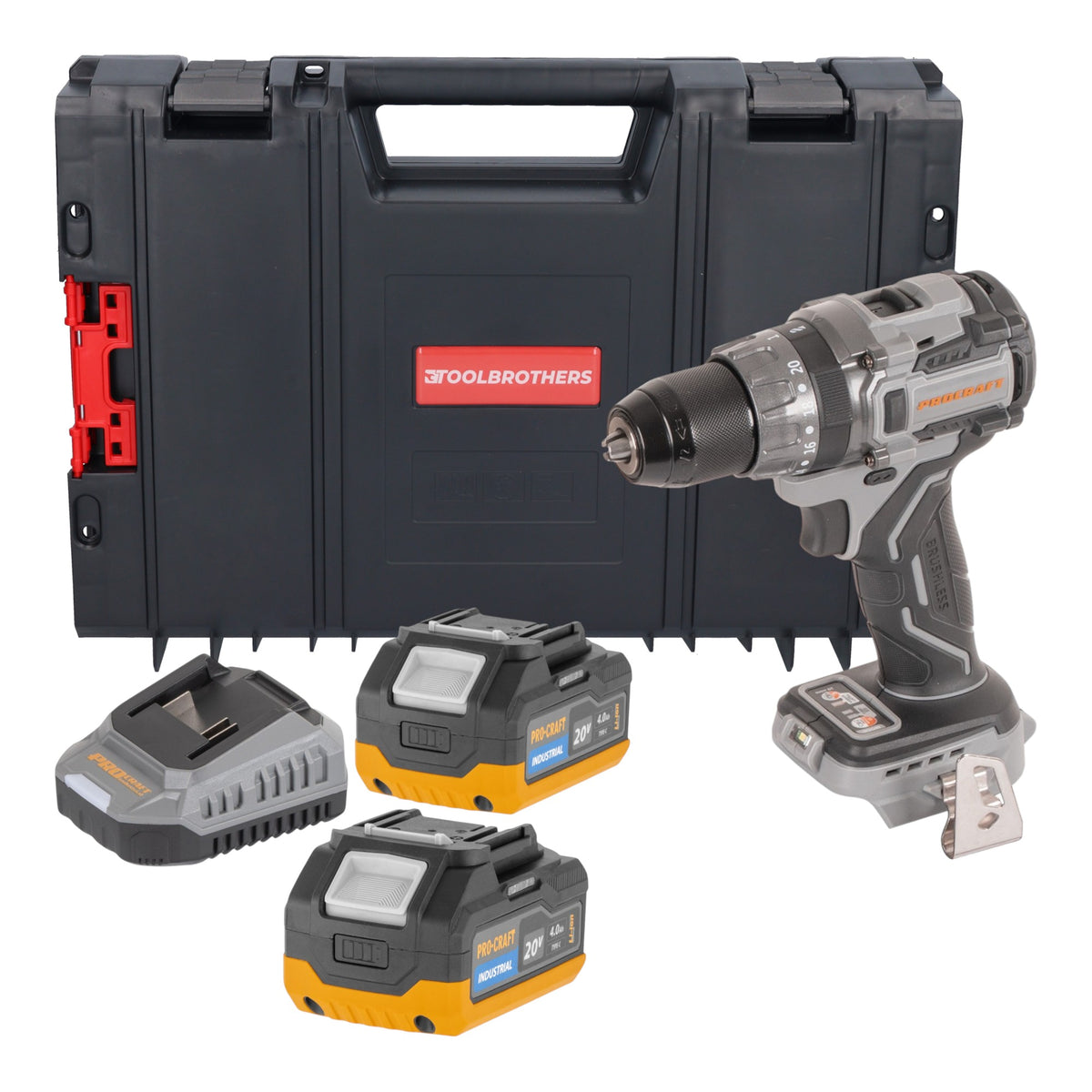 Procraft Industrial CD20Abb Taladro atornillador de impacto a batería 20 V 85 Nm Solo - sin batería, sin cargador