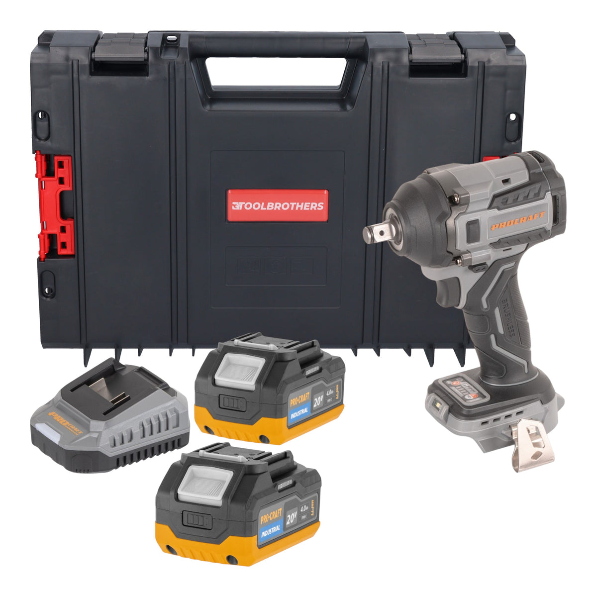 Procraft Industrial IW550Abb Atornillador de impacto a batería 20 V 550 Nm 1/2" Solo - sin batería, sin cargador