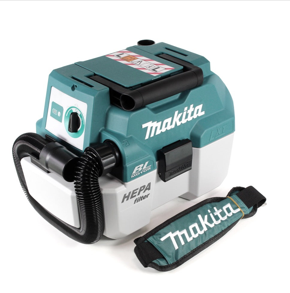 Aspiradora sin cable Makita DVC 750 LZX3 18 V 7,5 l polvo clase L sin escobillas solo - sin batería, sin cargador