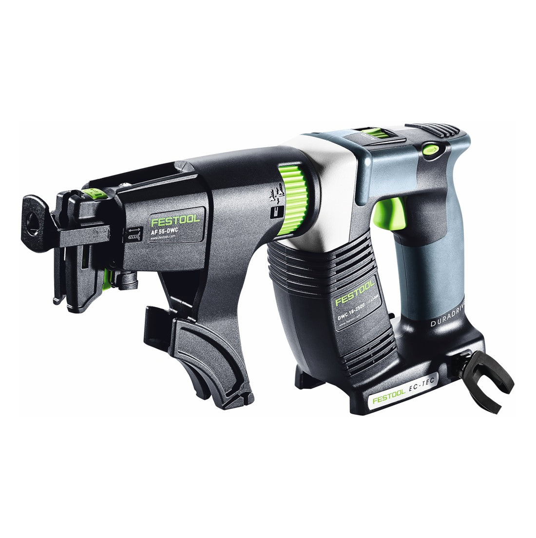 Festool DURADRIVE DWC 18-4500 Atornillador básico sin cable para la construcción 18 V 14 Nm sin escobillas + 1x batería recargable 3,0 Ah + systainer - sin cargador