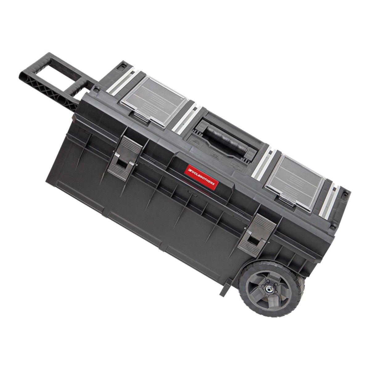 Toolbrothers RHINO XXL Carro ECO Longer Work+ 50 l Caja de herramientas IP66 con ruedas sobre eje metálico y doble asa telescópica