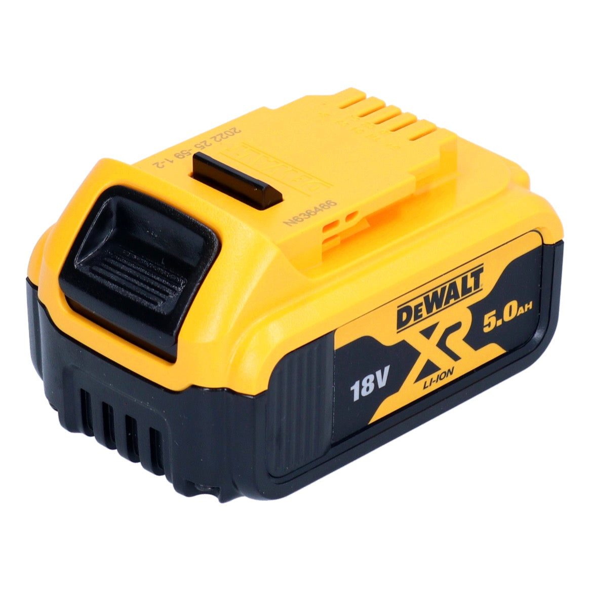 DeWalt DCB 184 Akkupack 18 V 5,0 Ah / 5000 mAh XR Li-Ion Akku - mit Ladestandanzeige