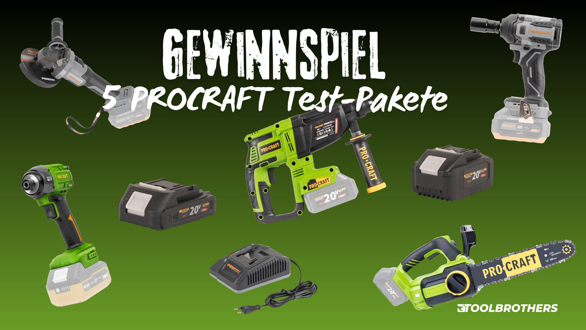 Community-Gewinnspiel: gewinne eins von fünf PROCRAFT Test-Paketen!