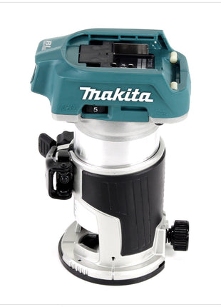 Makita DRT 50 RAJ Akku Multifunktionsfräse 18 V Brushless + 2x Akku 2,0 Ah + Ladegerät + Makpac - Toolbrothers