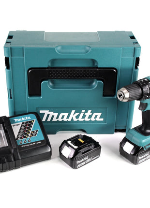 Makita DHP 459 RMJ 18 V Brushless Akku Schlagbohrschrauber im Makpac + 2x 4,0 Ah Akku + DC18RC Ladegerät - Toolbrothers