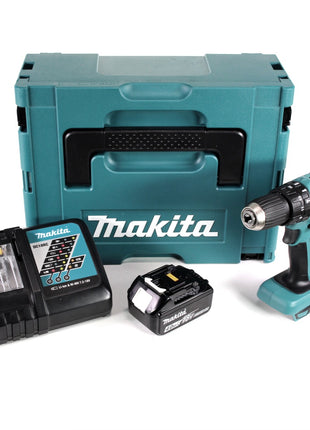 Makita DHP 459 RM1J 18 V Brushless Akku Schlagbohrschrauber im Makpac + 1x 4,0 Ah Akku + DC18RC Ladegerät - Toolbrothers