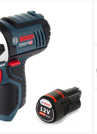 Bosch GDR 12V-105 Akku Drehschlagschrauber 12V 105Nm + 1x Akku 2,0Ah - ohne Ladegerät - Toolbrothers