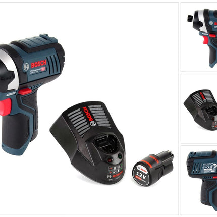 Bosch GDR 12V-105 Akku Drehschlagschrauber 12V 1/4" 105Nm + 1x Akku 2,0Ah + Schnellladegerät - Toolbrothers