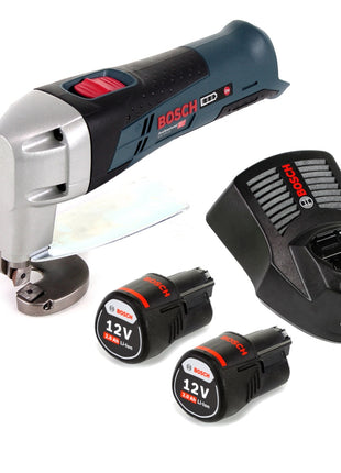 Bosch GSC 12 V-13 Akku Blechschere L-Boxx ready + 2x 2,0Ah +  Ladegerät - Toolbrothers