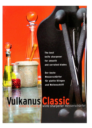 Vulkanus Messerschärfer Classic Edelstahl ABS Wellenschliff Glattschneide ( MS2002BL 34100123 ) - Toolbrothers