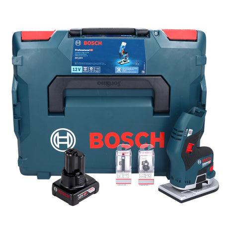 Bosch GKF 12V-8 Professional Akku Kantenfräse 12 V + 1x Akku 6,0 Ah + L-Boxx - ohne Ladegerät - Toolbrothers