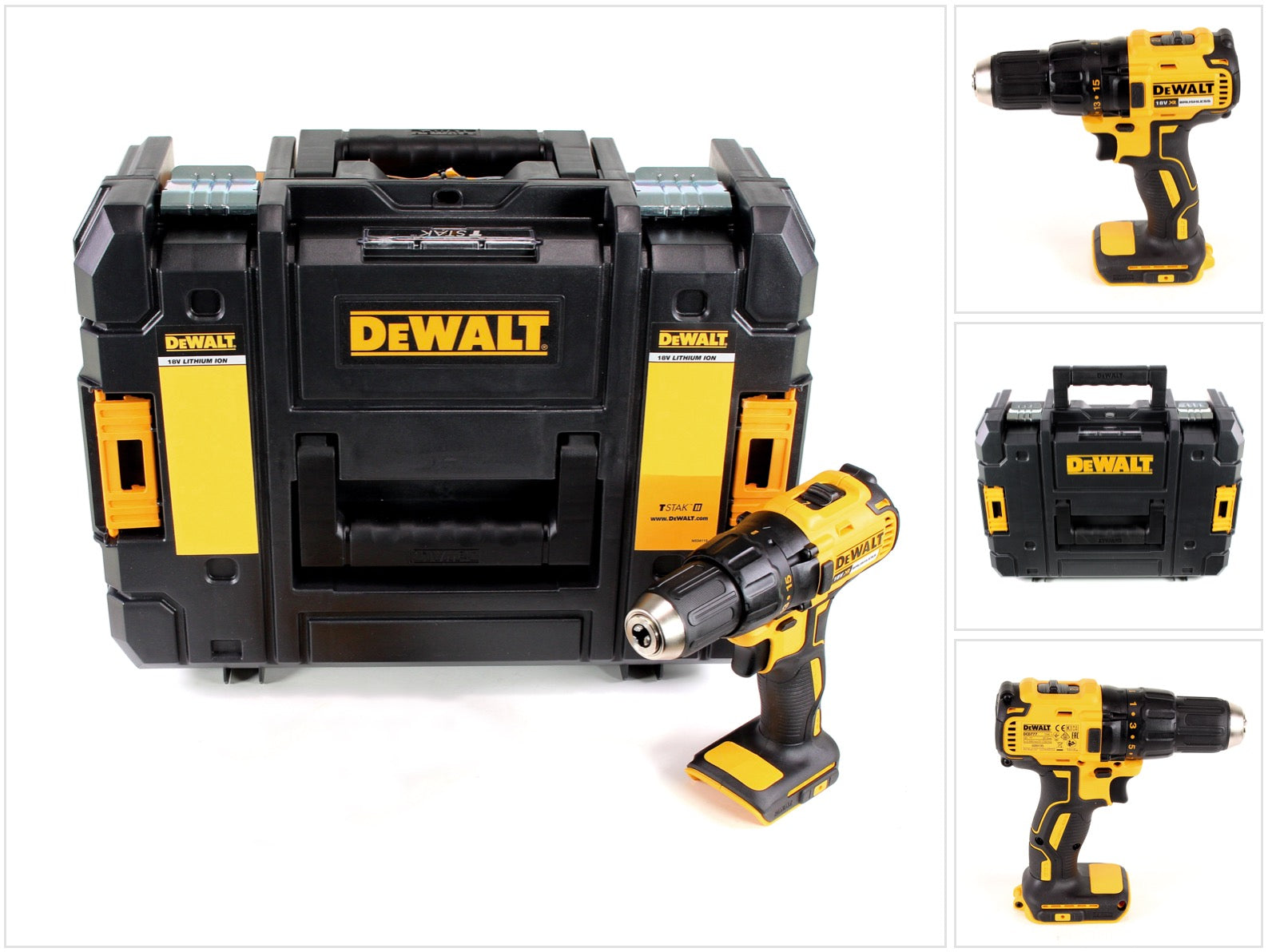 DeWalt DCD 777 NT Akku Bohrschrauber 18V 65Nm Solo im TSTAK II Werkzeugkoffer ohne Akku und Ladegeraet 0 - toolbrothers