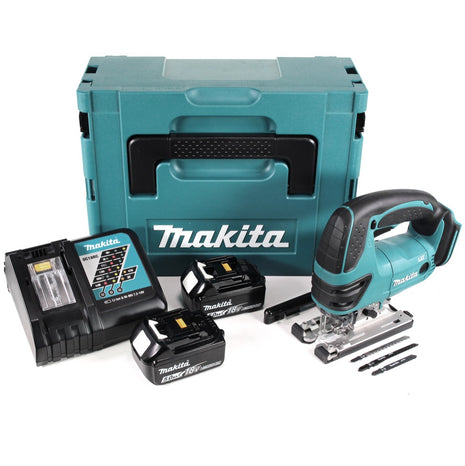 Makita DJV 180 RTJ Akku Stichsäge 18V + 2x Akku 5,0Ah + Ladegerät + Makpac - Toolbrothers