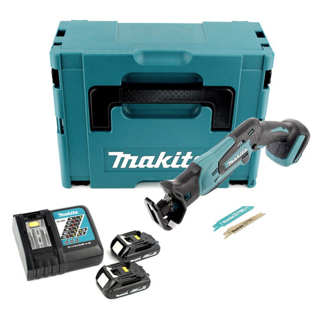 Makita DJR 183 RYJ Akku Reciprosäge 18V + 2x Akku 1,5Ah + Ladegerät + Makpac - Toolbrothers