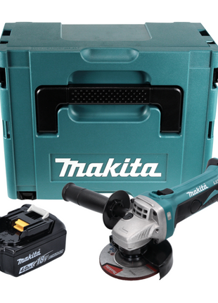 Makita DGA 452 M1J Akku Winkelschleifer 18 V 115 mm + 1x Akku 4,0 Ah + Makpac - ohne Ladegerät - Toolbrothers