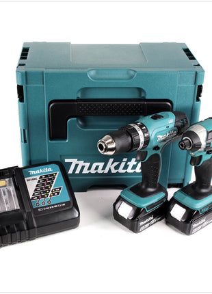 Makita DHP 453 Akku Schlagbohrschrauber 18 V 42Nm + DTD 152 Schlagschrauber 18V 165Nm + 2x Akkus 4,0Ah + Ladegerät im Makpac - Toolbrothers