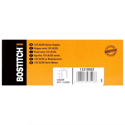 Bostitch Karton Klammern 18 mm Liquor 2000 Stk. für DSA-3522-E / DS-3519-E / DSA-3519-E / DSA3522-E / MS-3519-E ( 1331800Z ) - Toolbrothers