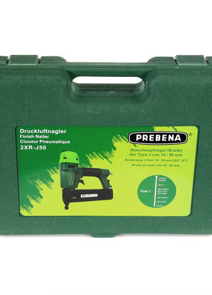 Prebena 2XR-J50 Druckluftnagler im Transportkoffer - Toolbrothers