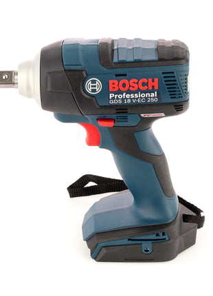 Bosch GDS 18 V-EC 250 Professional brushless Akku Dreh Schlagschrauber mit Einlage und GBA 6 Ah Akku L-Boxx ready + 1/2" Steckschlüssel Einsätze Außen Sechskant Nüsse Set 9 tlg. ( 2608551100 ) - Toolbrothers