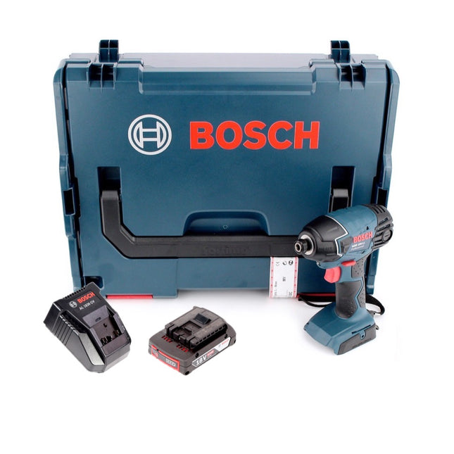 Bosch GDR 18 V-LI 18 V Akku Drehschlagschrauber in L-Boxx + 2,0 Ah Akku + AL 1820 CV Ladegerät - Toolbrothers