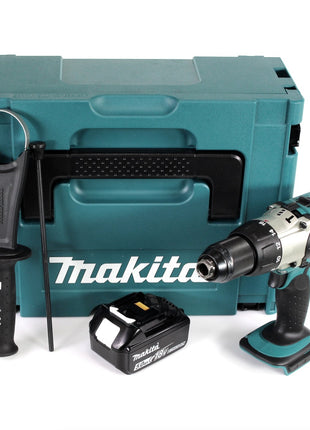 Makita DHP 451 18 V 3. Gang Li-Ion Akku Schlagbohrschrauber im Makpac + 1x 5,0 Ah Akku - ohne Ladegerät - Toolbrothers