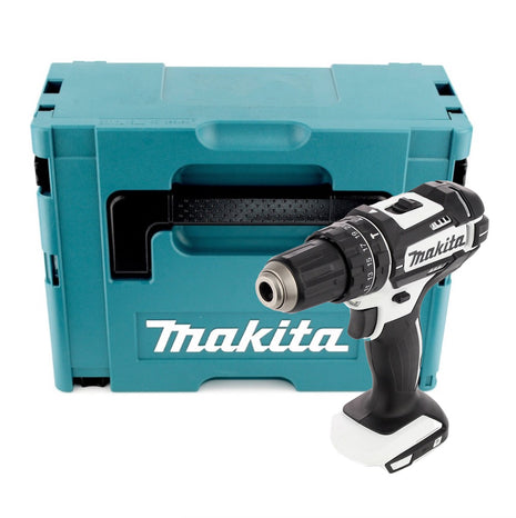 Makita DHP 482 ZJ W Akku Schlagbohrschrauber 18 V 62 Nm Weiß + Makpac - ohne Akku, ohne Ladegerät - Toolbrothers