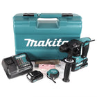 Makita HR 166 DSAE1 CXT 10,8 V Li-Ion Akku Bohrhammer mit SDS-Plus Aufnahme im Koffer + 2 x 2,0 Ah Akkus + Ladegerät + Bit & Bohrer Set - Toolbrothers