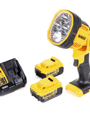 DeWalt DCL 043 Akku LED Lampe 18 V 1000 lm + 2x Akku 4,0 Ah + Ladegerät - Toolbrothers