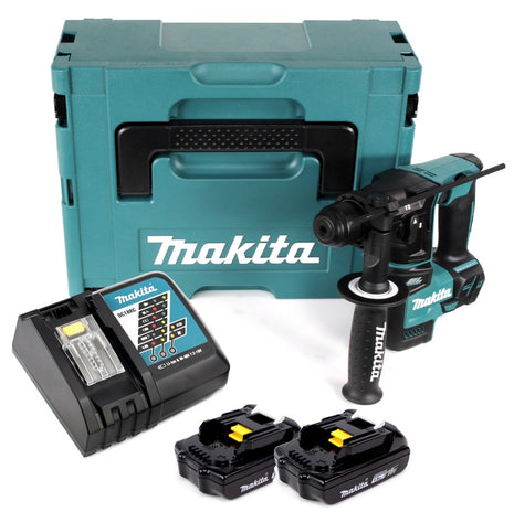 Makita DHR 171 RYJ 18 V 2-stufig Brushless Akku Bohrhammer SDS Plus + 2x Akku 1,5 Ah + Ladegerät - Toolbrothers