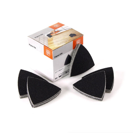 FEIN Delta Schleifblätter ungelocht mit Klett 50 Stück Körnung 100 ( 63717084013 ) - Toolbrothers