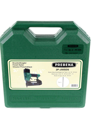 Prebena 2P-J50SDS Luftdruck Druckluftnagler 5-7 bar im Transportkoffer - Toolbrothers