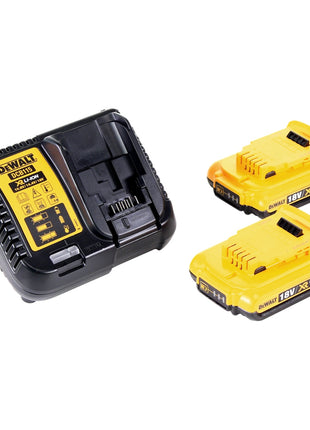 DeWalt DCS 355 D2 Akku Oszillierer Multitool 18 V Brushless + 2x Akku 2,0 Ah + Ladegerät + 29 tlg. Zubehör + TSTAK - Toolbrothers