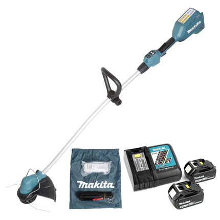 Makita DUR 184 LRM2 Akku Rasentrimmer 18V 300mm Brushless + 2x Akku 4,0Ah + Ladegerät - Toolbrothers
