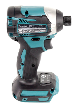 Makita DTD 154 SF1J-R Akumulatorowy klucz udarowy 18V 1/4" 175Nm bezszczotkowy + 1x akumulator 3.0 Ah + ładowarka + RHINO