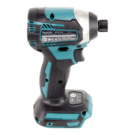 Makita DTD 154 SF1J-R Cordless impact wrench 18V 1/4" 175Nm Brushless + 1x rechargeable battery 3.0 Ah + charger + RHINO