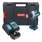 Makita DHP 489 SF1J-R taladro percutor inalámbrico 18 V 73 Nm sin escobillas + 1x batería 3,0 Ah + cargador + RHINO