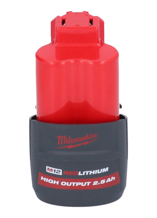 Milwaukee M12 PCSS-251C cortatubos de acero inoxidable a batería 12 V 12 - 28 mm + 1x batería 2,5 Ah + estuche - sin cargador