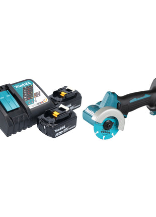 Makita DMC 300 RM Meuleuse d'angle sans fil 18 V 76 mm Brushless + 2x batterie 4,0 Ah + chargeur