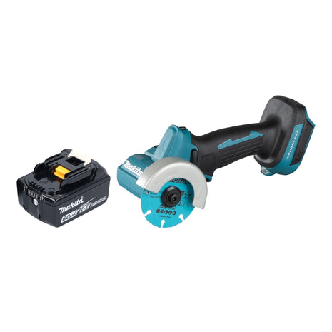 Makita DMC 300 G1 Akku Winkelschleifer 18 V 76 mm Brushless + 1x Akku 6,0 Ah - ohne Ladegerät