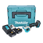 Makita DMC 300 RFJ Akku Winkelschleifer 18 V 76 mm Brushless + 2x Akku 3,0 Ah + Ladegerät + Makpac